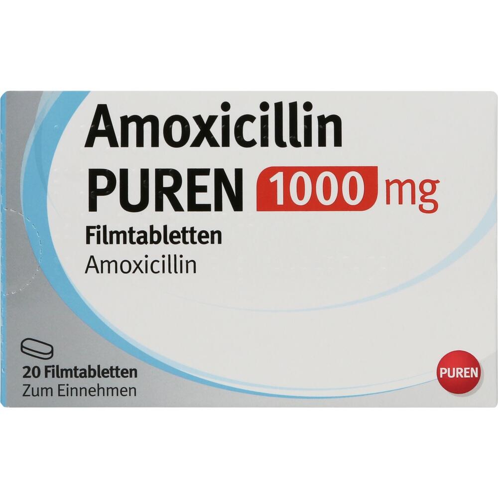Amoxicillin PUREN 1000 mg 20 St Filmtabletten
