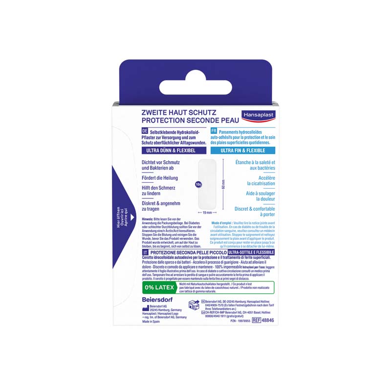 Hansaplast ZWEITE HAUT SCHUTZ HYDROKOLLOID KLEIN 10 St Pflaster