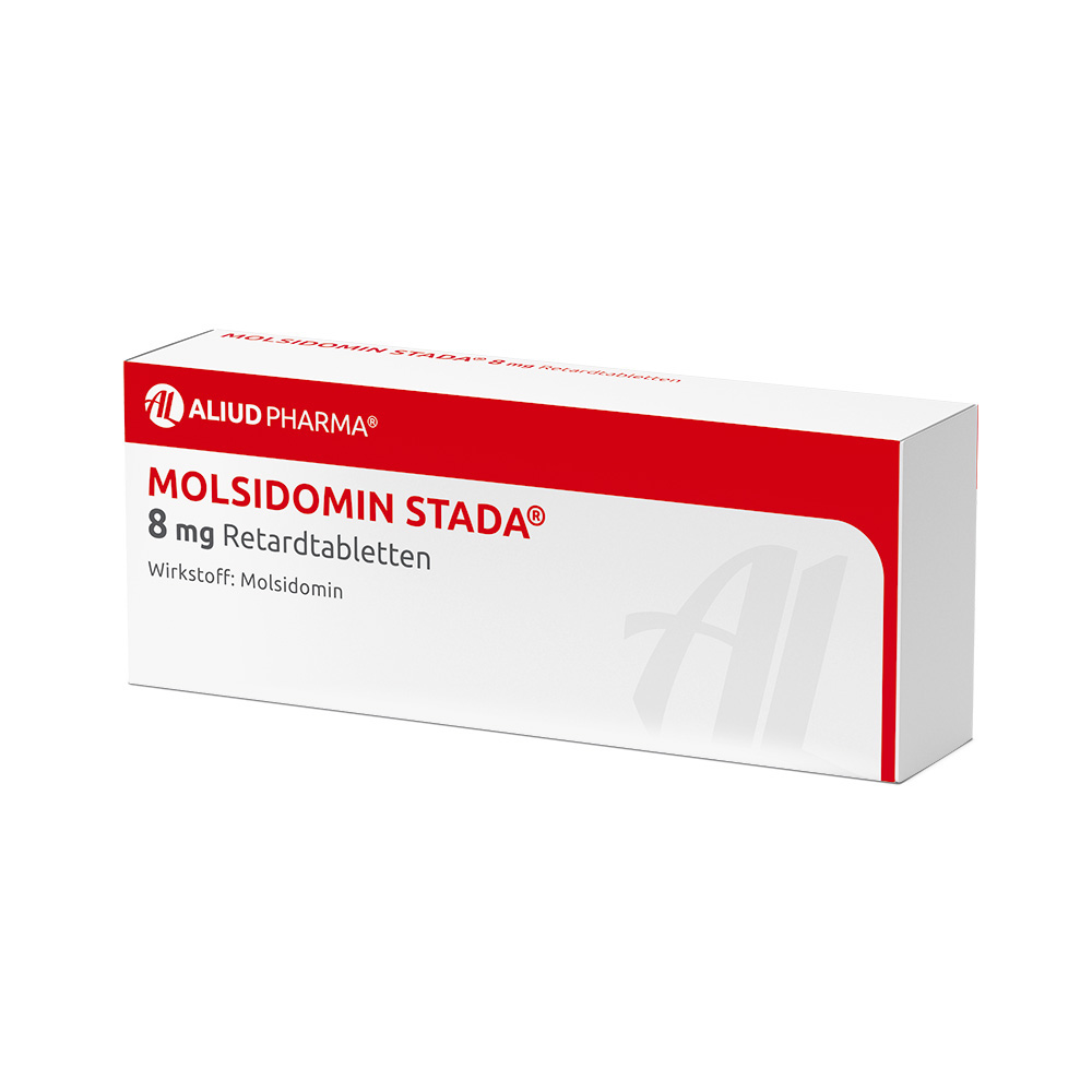 MOLSIDOMIN STADA 8 mg Retardtabletten ALIUD 100 St Retard-Tabletten