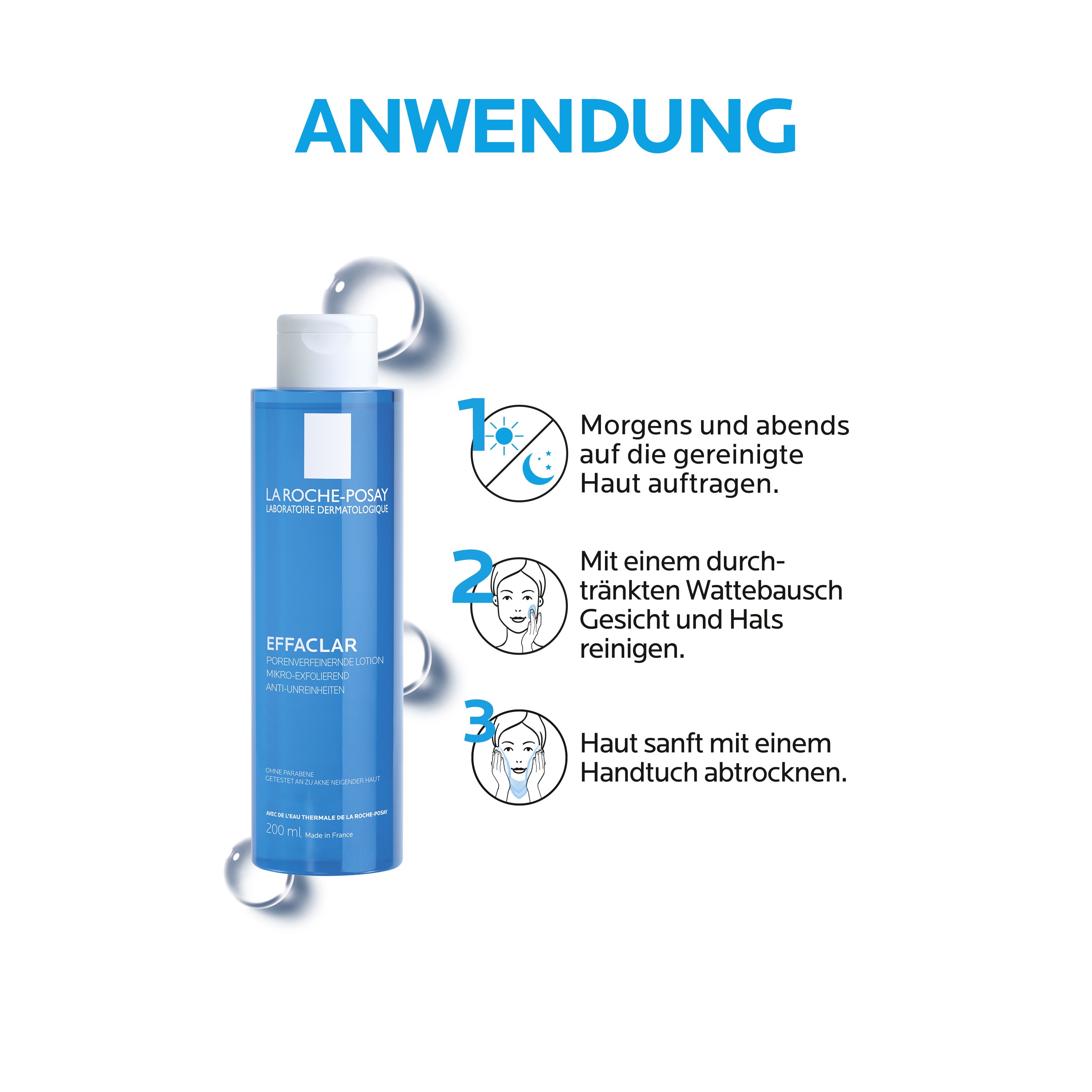 LA ROCHE-POSAY Effaclar porenverfeinernde Lotion 200 ml Lotion