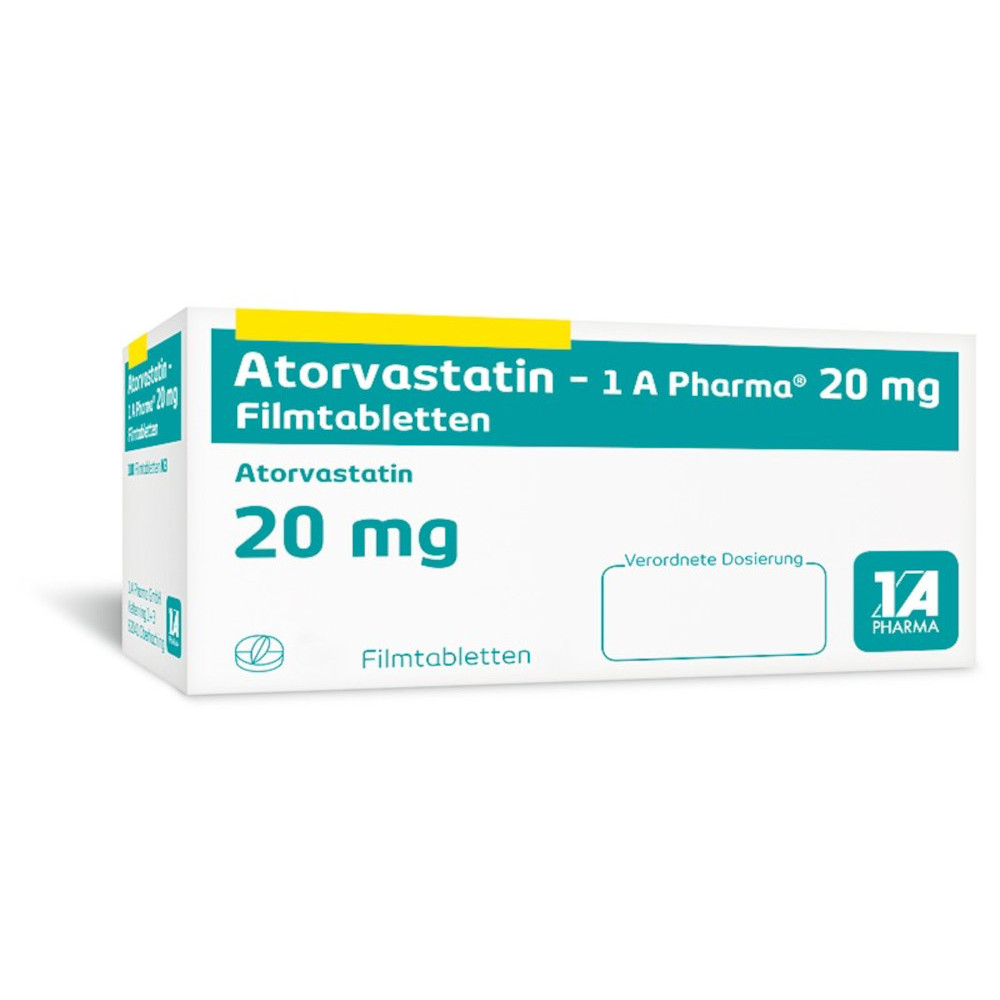 Atorvastatin-1 A Pharma 20mg 50 St Filmtabletten