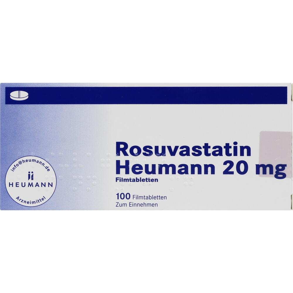 ROSUVASTATIN Heumann 20 mg Filmtabletten 100 St Filmtabletten