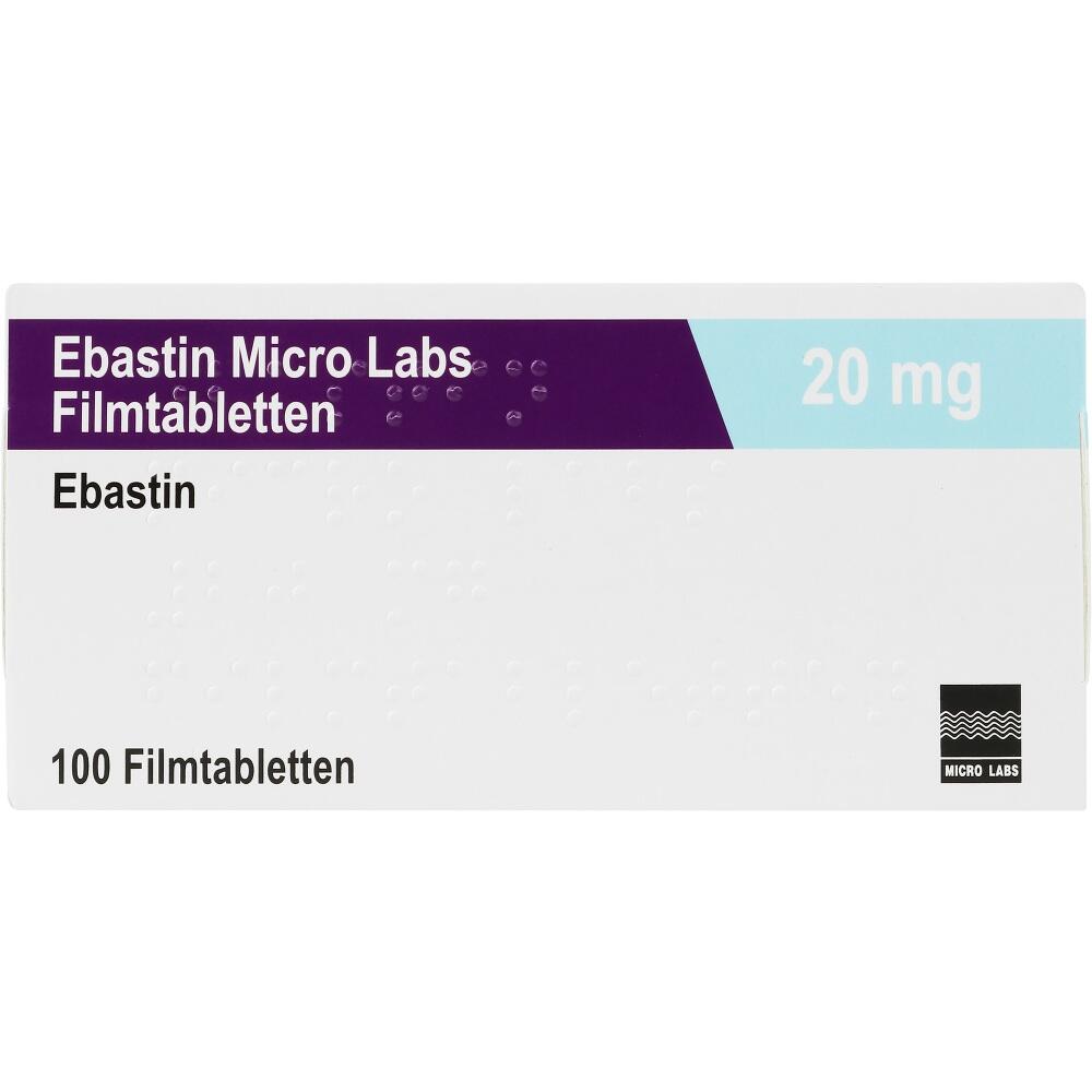 Ebastin Micro Labs 20 mg 100 St Filmtabletten