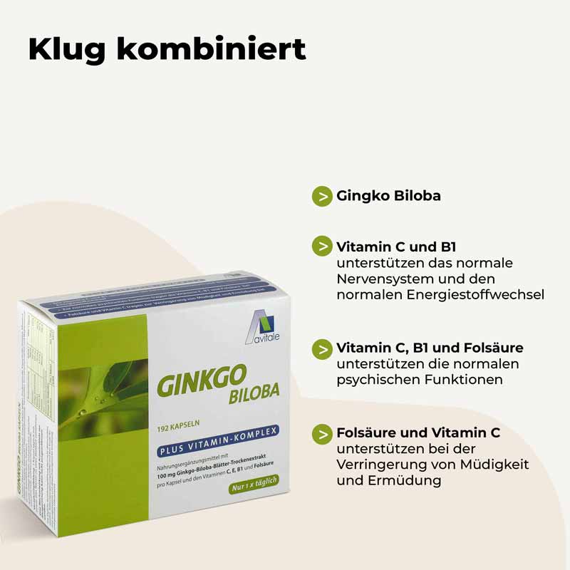 Avitale GINKGO BILOBA 100mg  192 St Kapseln