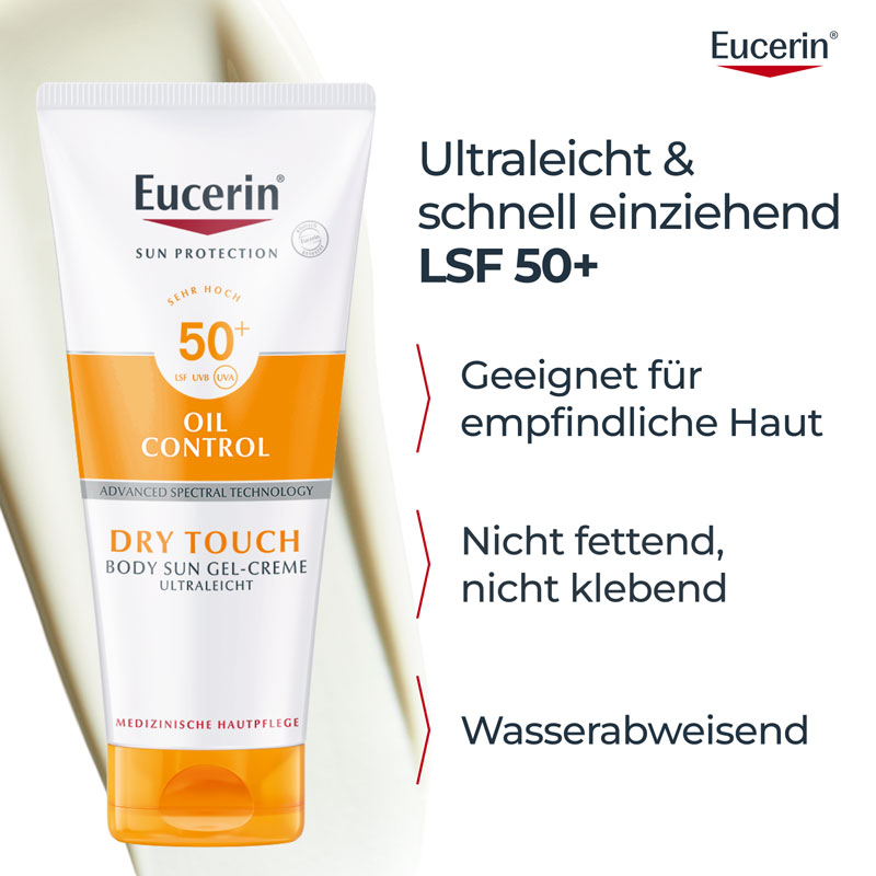 Eucerin SUN OIL CONTROL DRY TOUCH BODY SUN GEL-CREME ULTRALEICHT LSF 50+  200 ml Creme