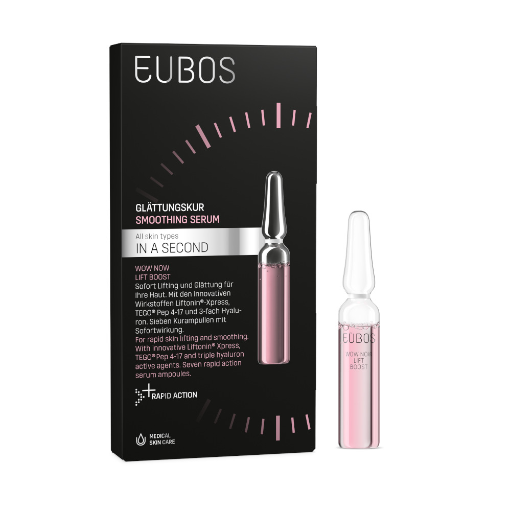 EUBOS IN A SECOND WOW NOW LIFT BOOST GLÄTTUNGSKUR 7X2 ml Ampullen