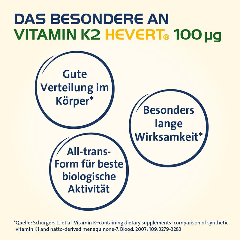 VITAMIN K2 HEVERT 100 Mikrogramm 120 St Kapseln