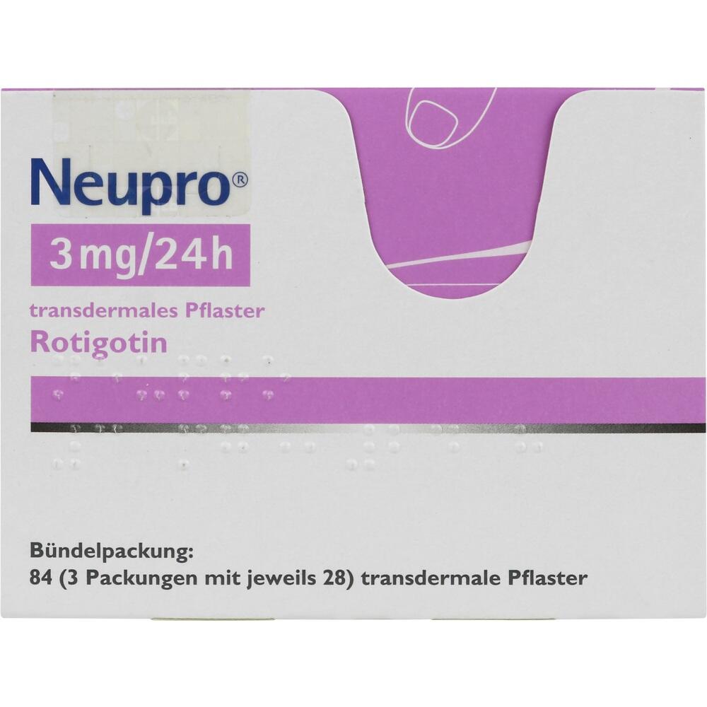 Neupro 3mg/24h 84 St Pflaster transdermal
