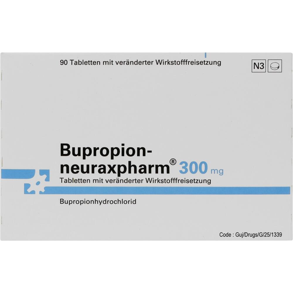 Bupropion-neuraxpharm 300 mg  90 St Tablette mit veränderter Wirkstofffreisetzung