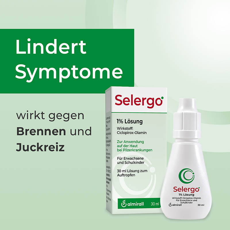 Selergo 1% Lösung bei Fuß- und Hautpilz 30 ml Lösung