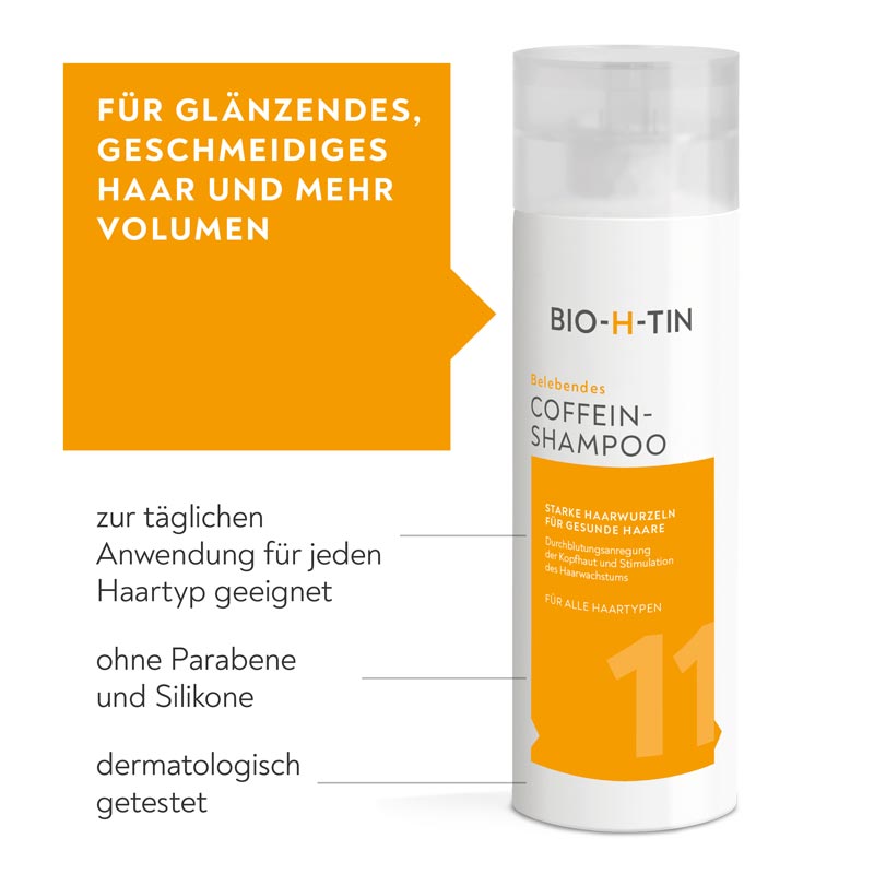 BIO-H-TIN Belebendes COFFEIN-SHAMPOO 200 ml Shampoo