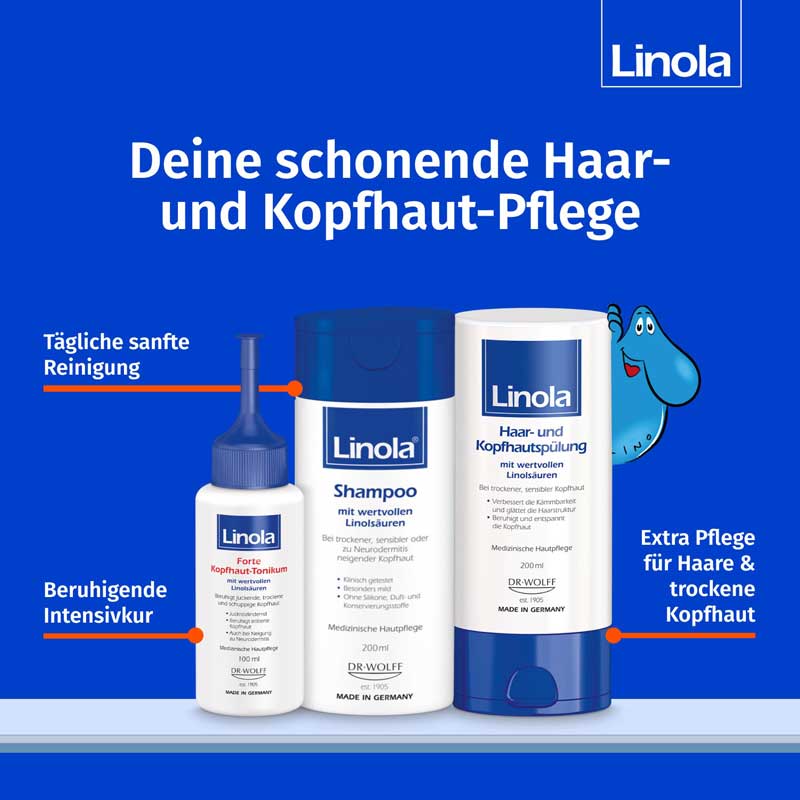 Linola Shampoo - Für trockene Kopfhaut 200 ml Shampoo