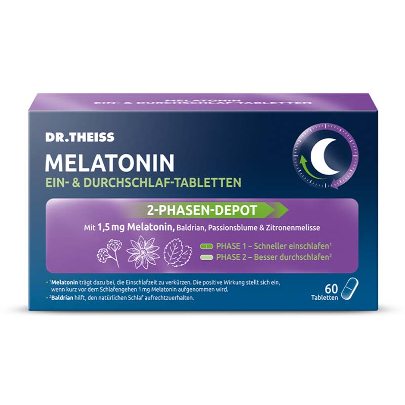 DR.THEISS MELATONIN EIN- & DURCHSCHLAFTABLETTEN 60 St Tabletten