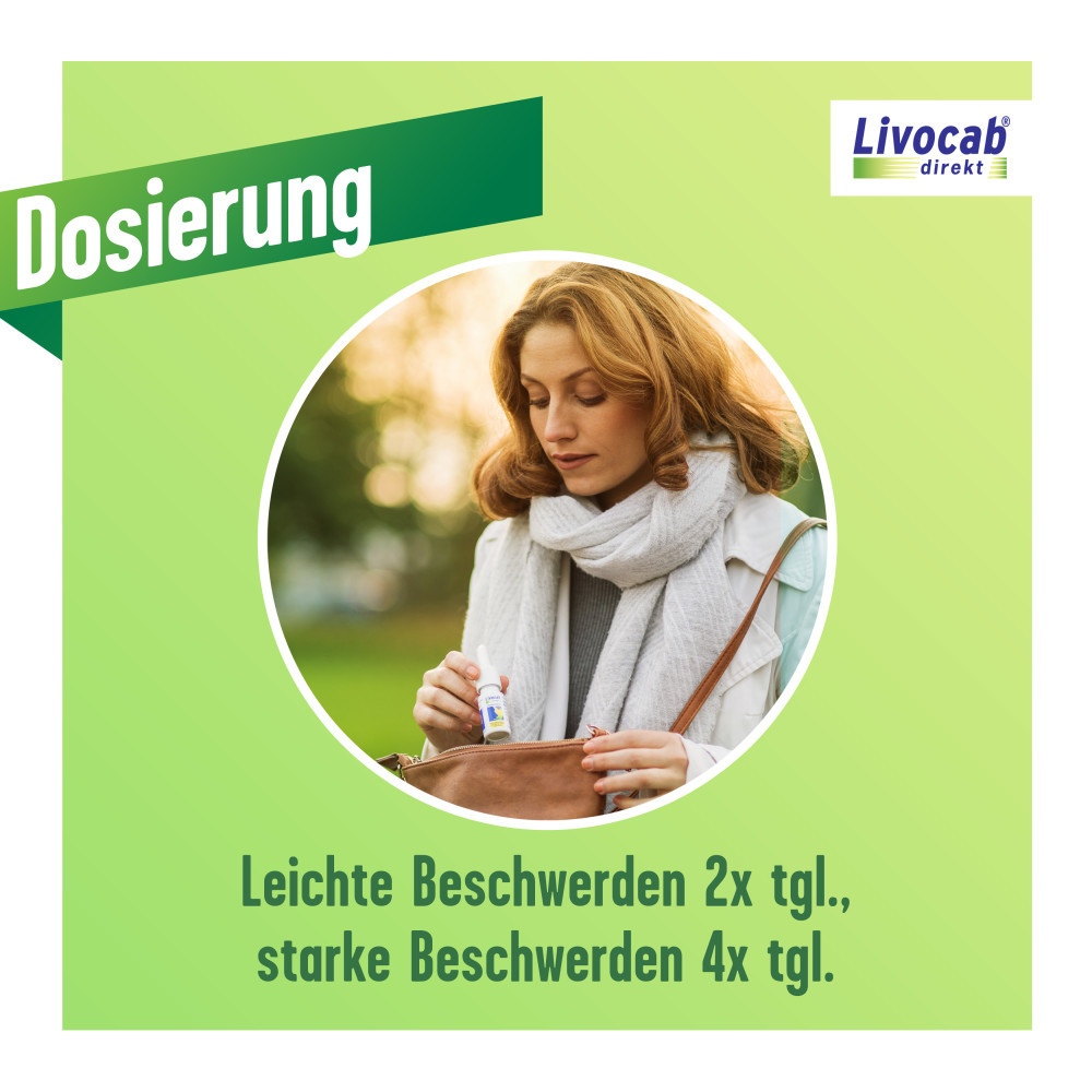 Livocab direkt Kombi: Nasenspray & Augentropfen bei Heuschnupfen & Allergien