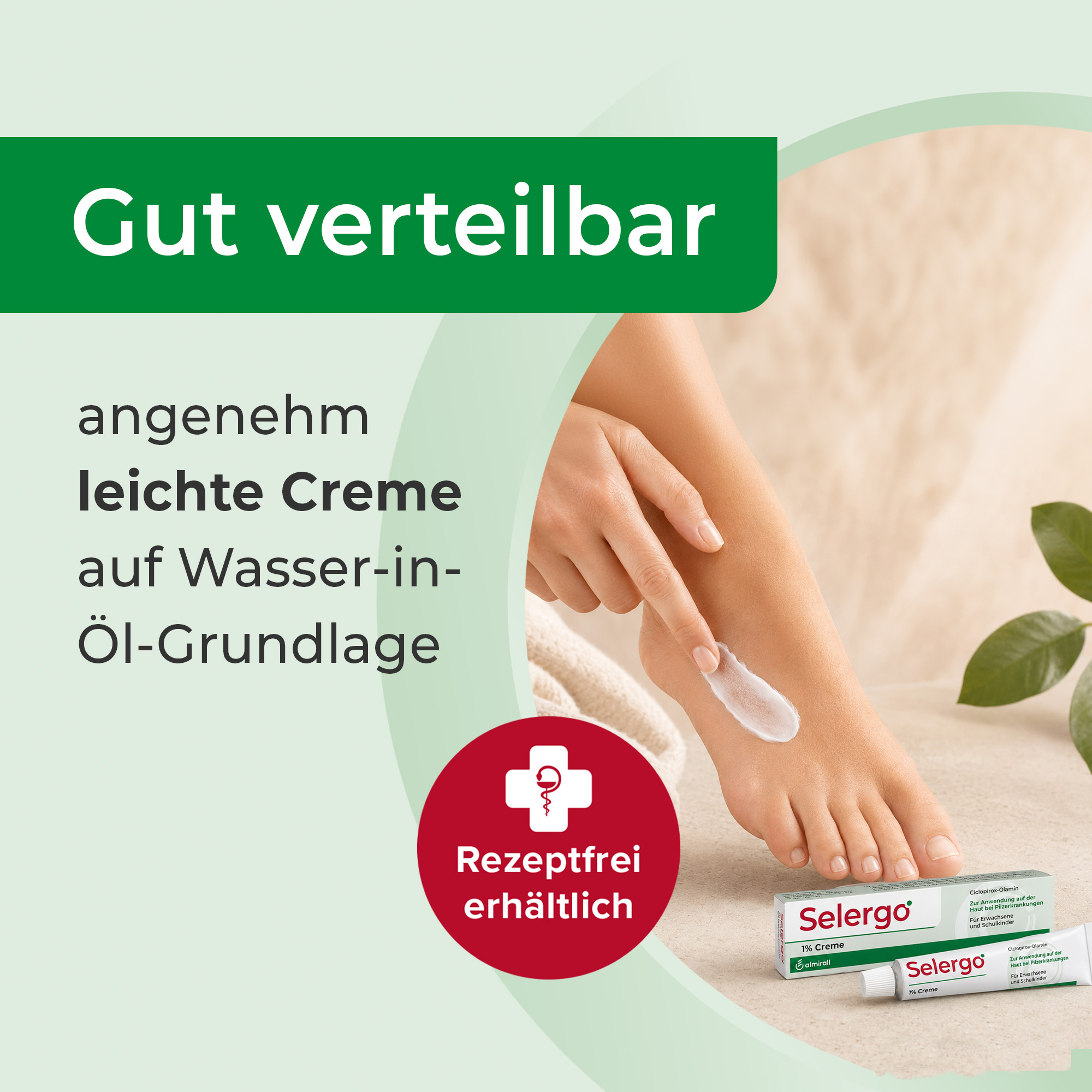 Selergo 1% Creme bei Fuß- und Hautpilz 20 g Creme