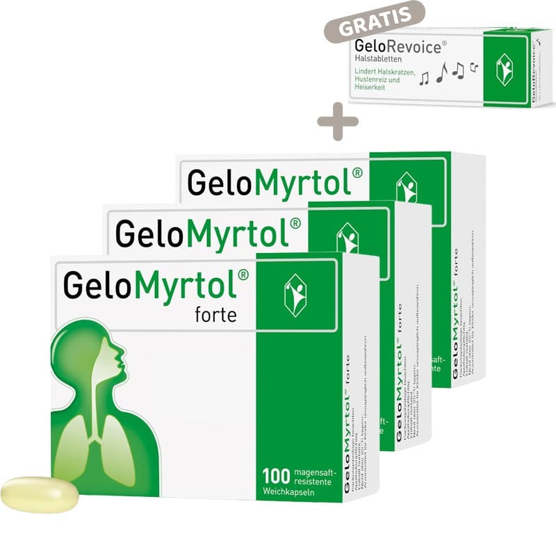 GeloMyrtol forte 3er Set 3X100 St Magensaftresistente Weichkapseln