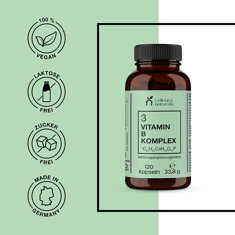 cellcura naturals VITAMIN B KOMPLEX 120 St Kapseln