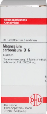 MAGNESIUM CARBONICUM D 6 Tabletten 80 St Tabletten