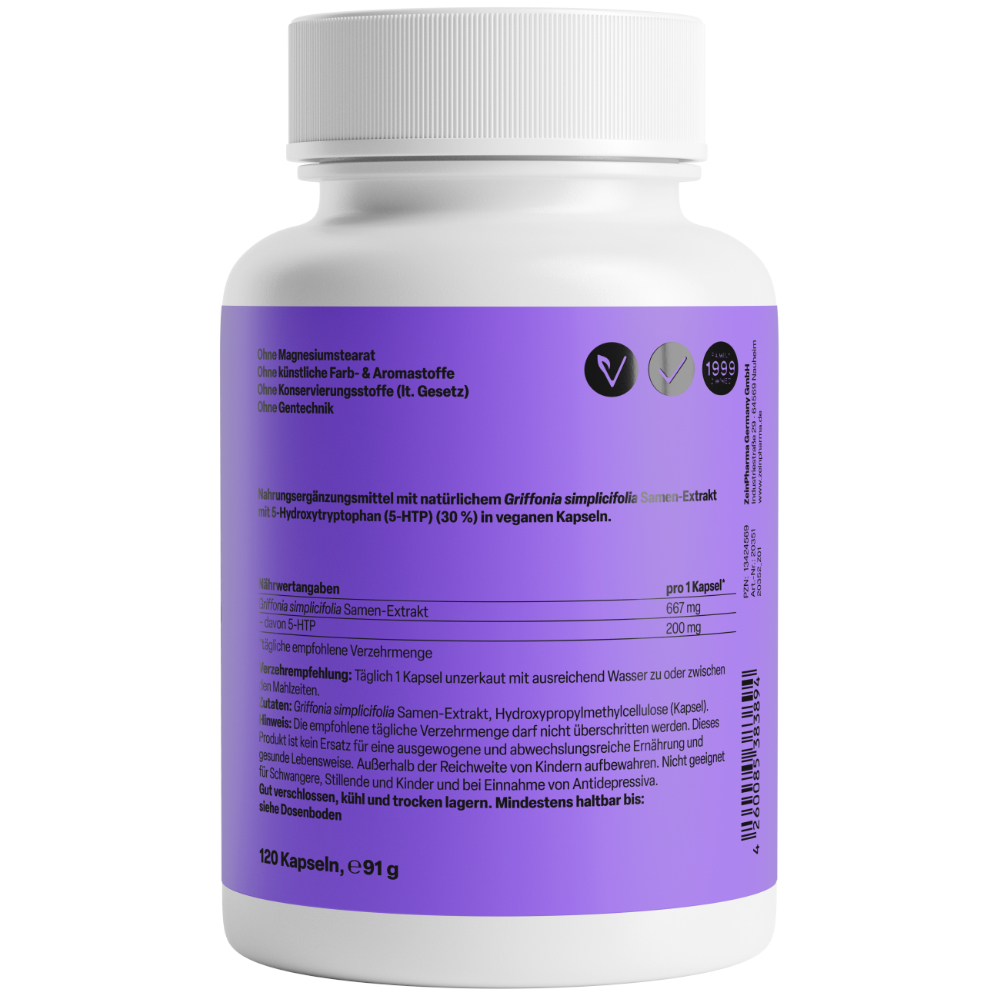 Zein PHARMA Griffonia simplicifolia 5-HTP 200mg 120 St Kapseln
