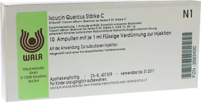 Iscucin Quercus Stärke C Ampullen 10X1 ml Ampullen