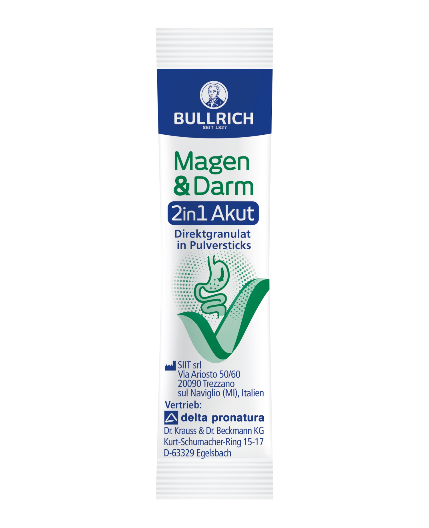 BULLRICH Magen & Darm 2in1 Akut Pulversticks 12 St Beutel