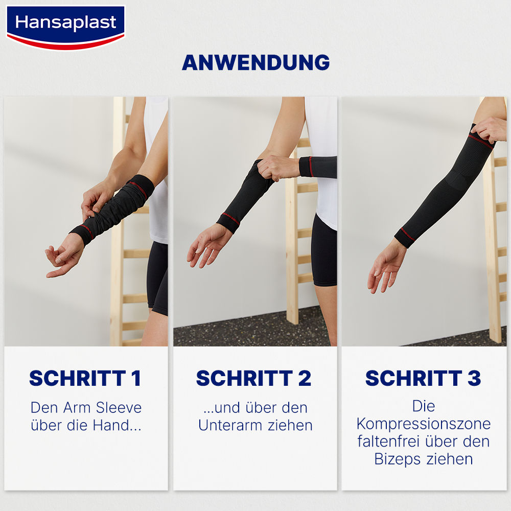 Hansaplast SPORT COMPRESSION ARM SLEEVES Größe M   2 St Bandage