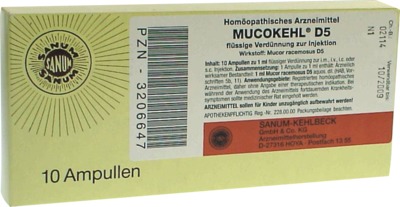 MUCOKEHL Ampullen D 5 10X1 ml Ampullen
