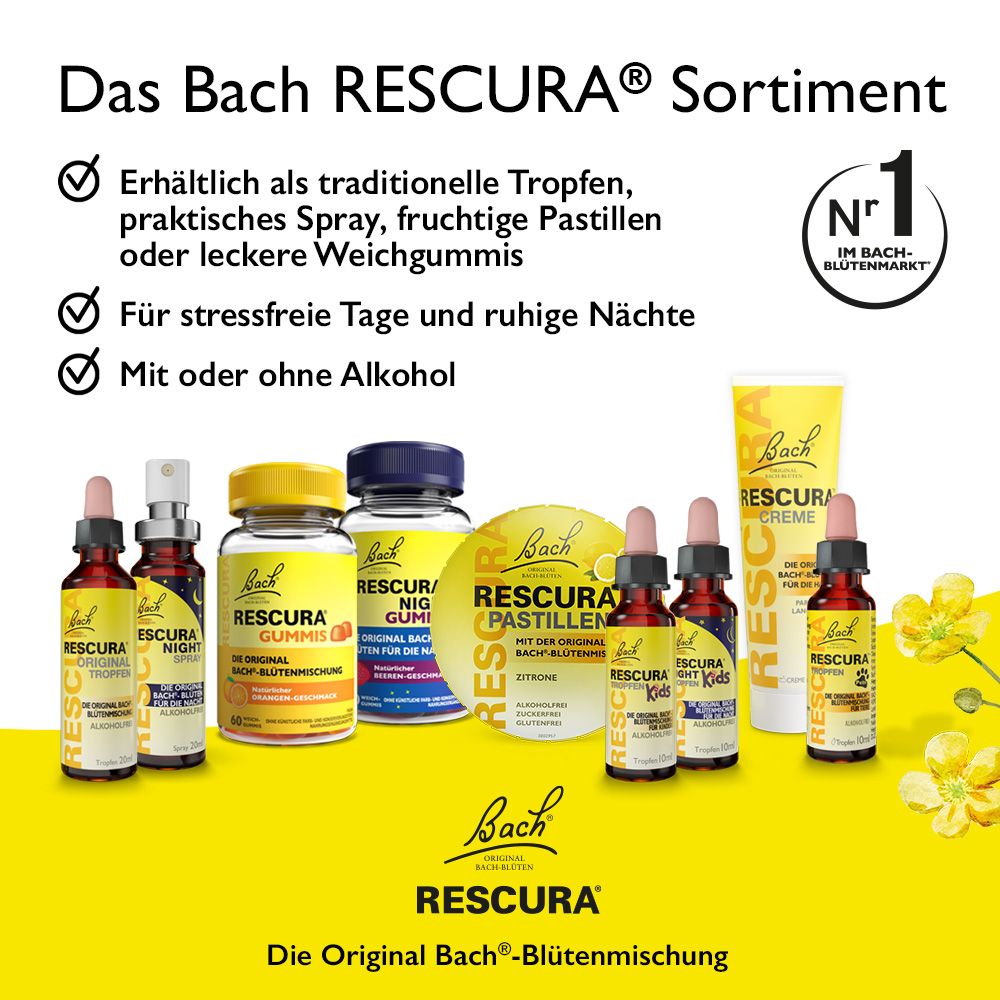Bach RESCURA PASTILLEN, Orange-Holunder 50 g Pastillen