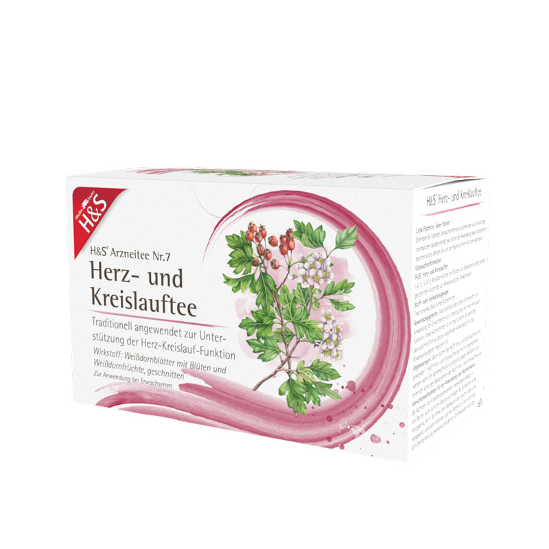 H&S Arzneitee Herz-und Kreislauftee 20X2.0 g Filterbeutel