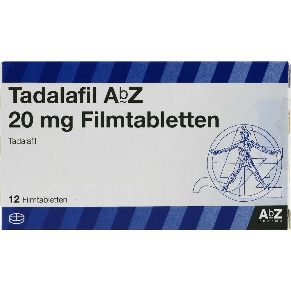 TADALAFIL AbZ 20 mg Filmtabletten 12 St Filmtabletten