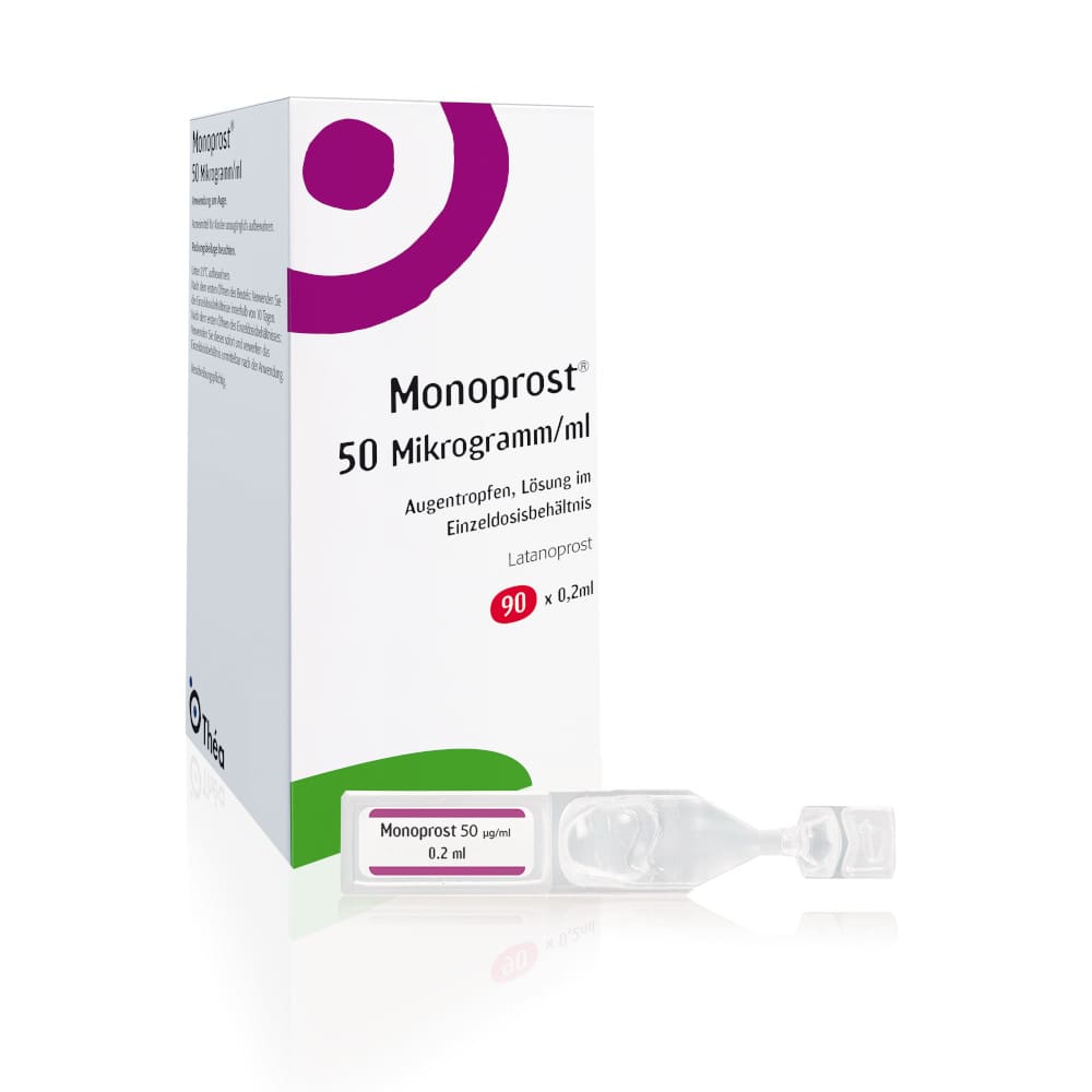 Monoprost 50 Mikrogramm/ml Augentropfen 90X0.2 ml Einzeldosispipetten