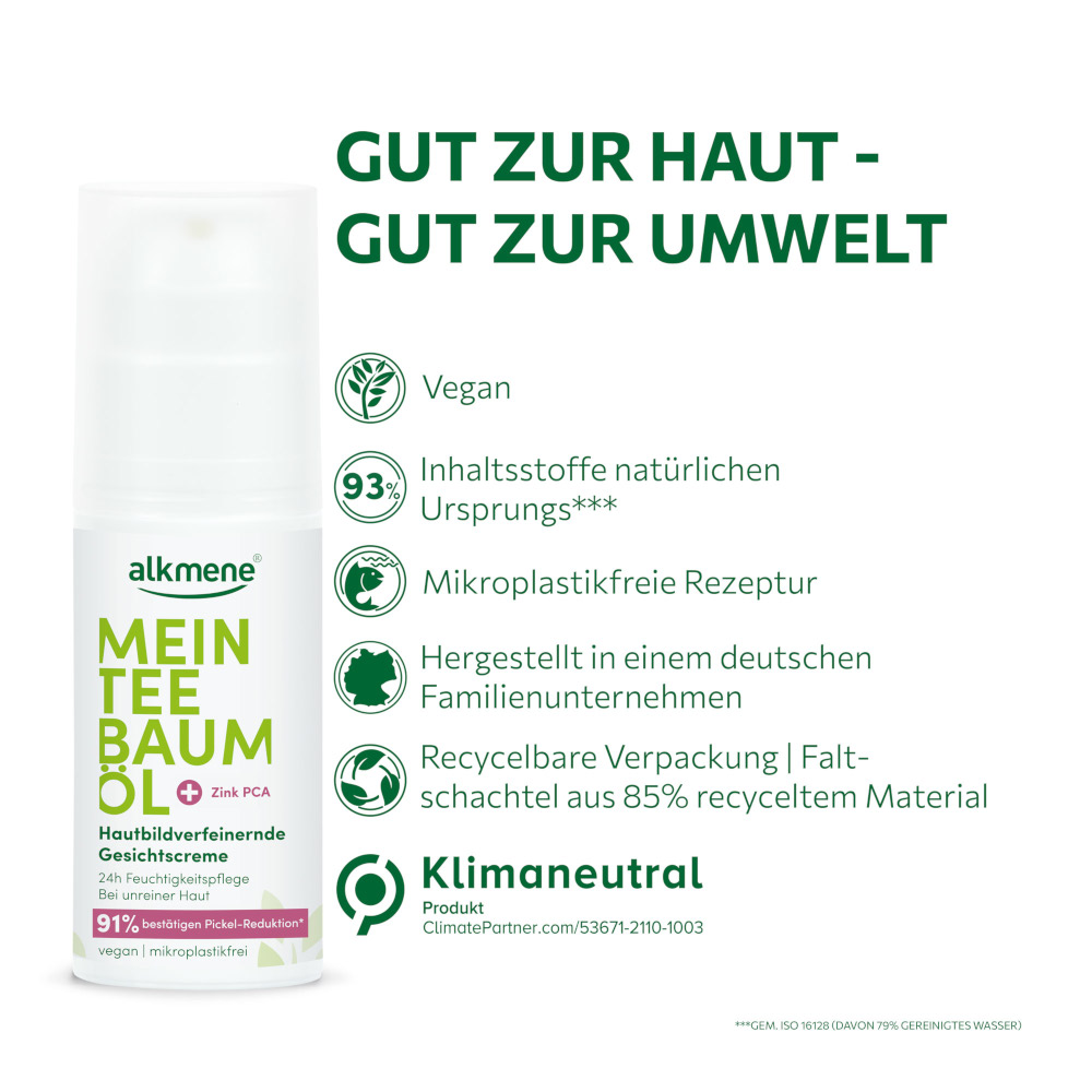 alkmene MEIN TEE BAUM ÖL Hautbildverfeinernde Gesichtscreme 50 ml Creme