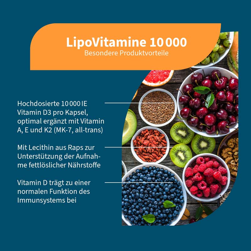 LipoVitamine 10000 A D3 K2 120 St Kapseln