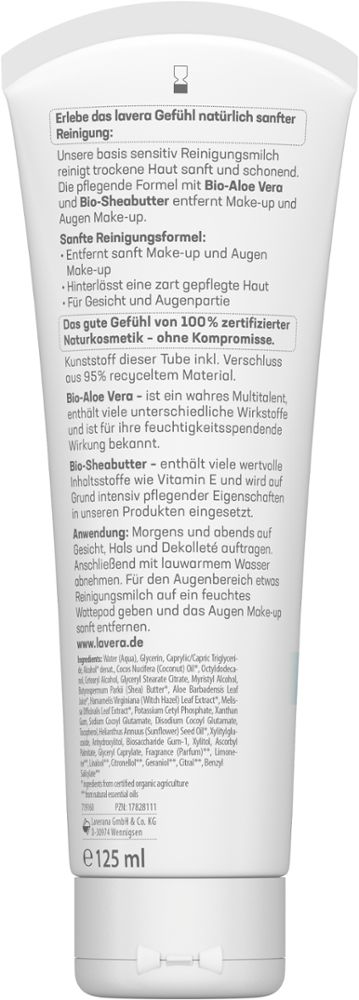 lavera BASIS SENSITIV REINIGUNGSMILCH  125 ml Milch
