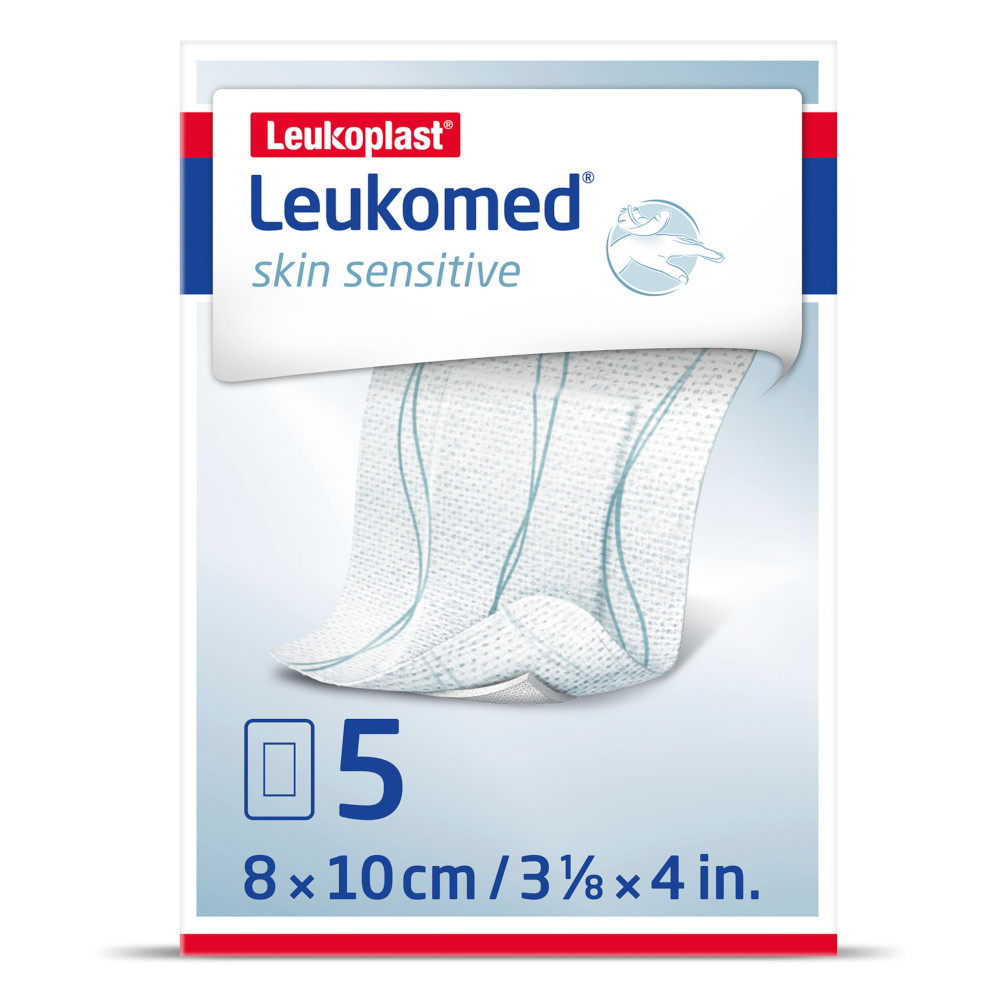 Leukomed skin sensitive 10x8cm 5 St Pflaster