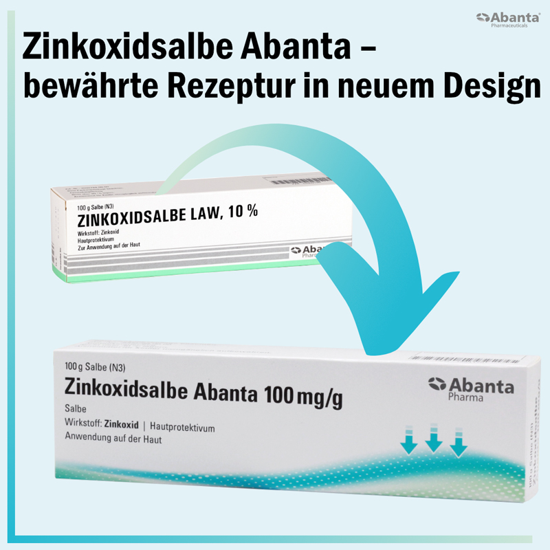Zinkoxidsalbe Abanta 100 mg/g 100 g Salbe