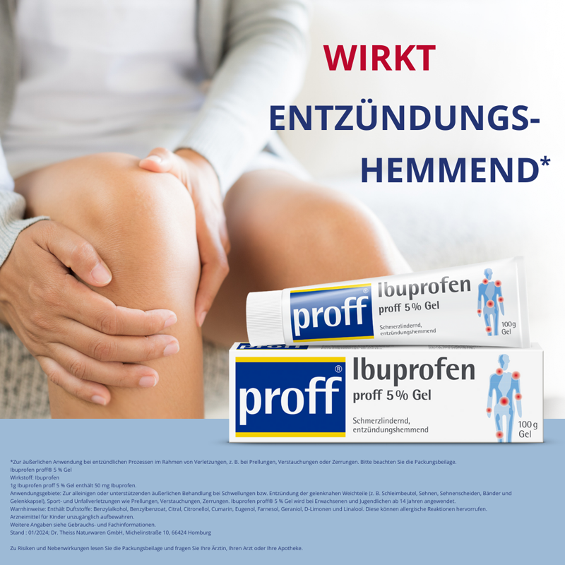 Ibuprofen proff 5% 100 g Gel