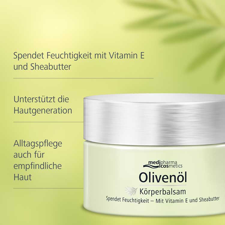 Olivenöl Körperbalsam mit Vitamin E und Sheabutter 250 ml Balsam