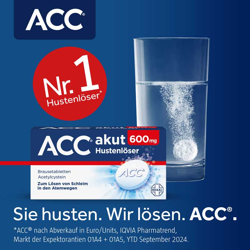 ACC akut 600mg Hustenlöser 20 St Brausetabletten