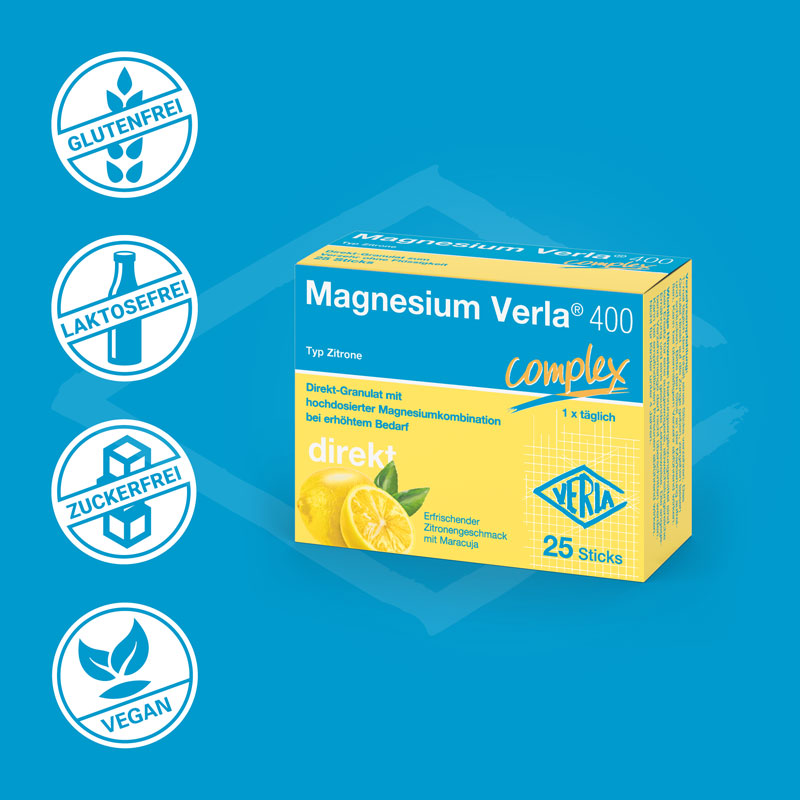 Magnesium Verla 400 Direkt-Granulat 25 St Granulat