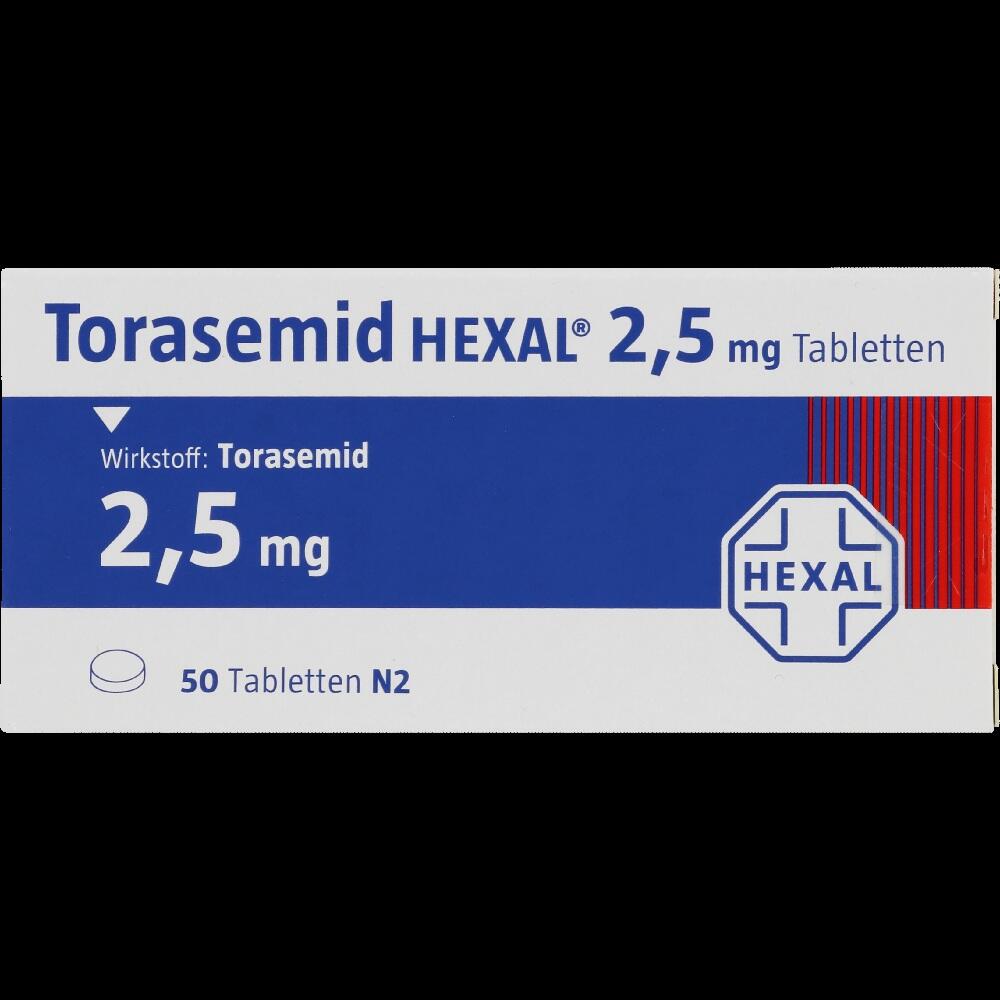 Torasemid HEXAL 2,5mg 50 St Tabletten