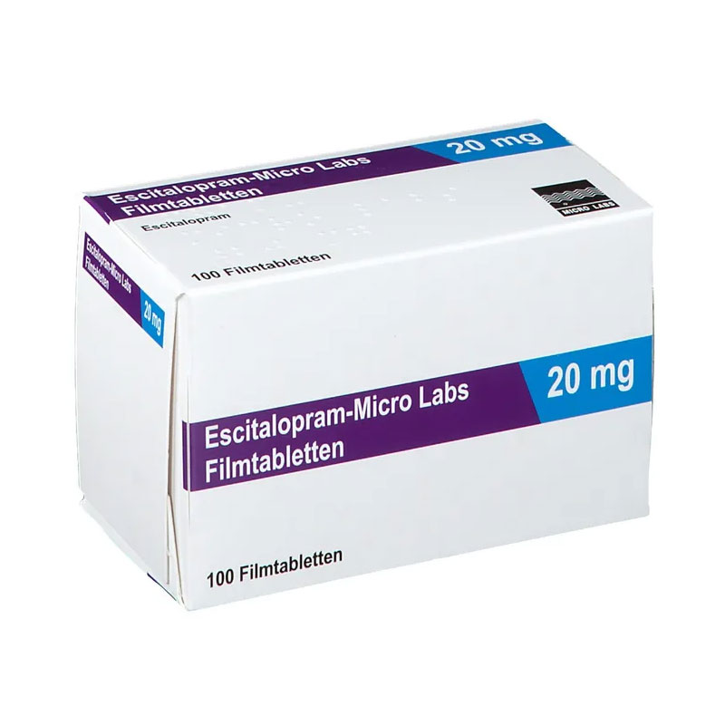 Escitalopram-Micro Labs 20mg 100 St Filmtabletten