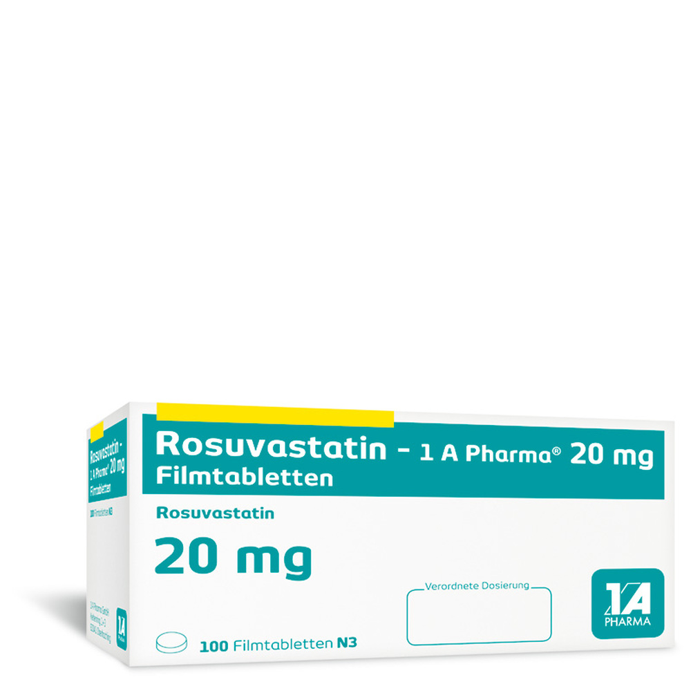 Rosuvastatin -1 A Pharma 20mg 100 St Filmtabletten