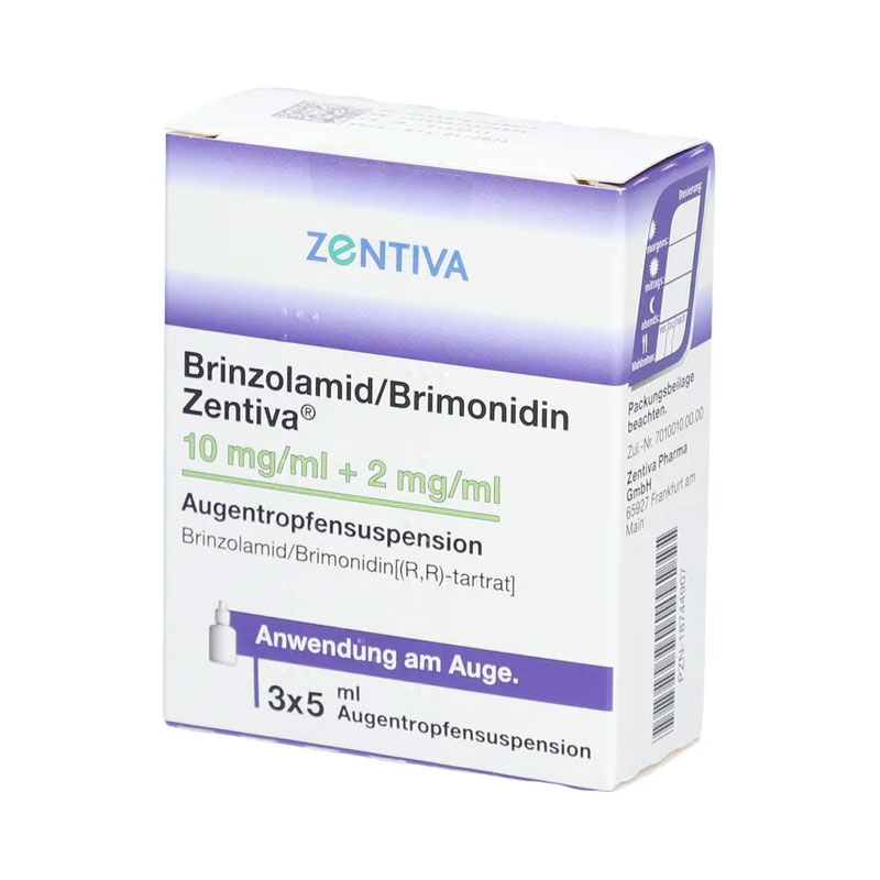Brinzolamid/Brimonidin Zentiva 3X5 ml Augentropfen