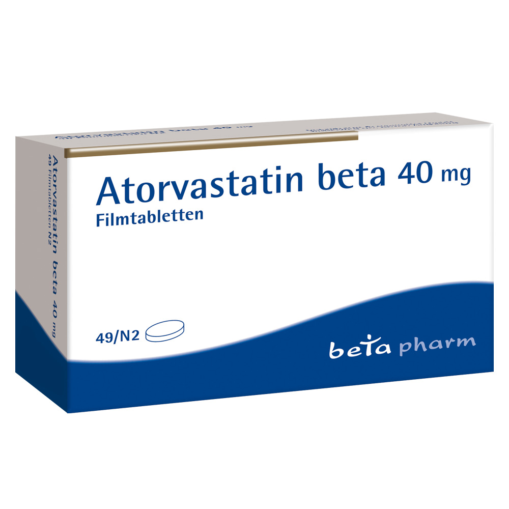 Atorvastatin beta 40mg 49 St Filmtabletten