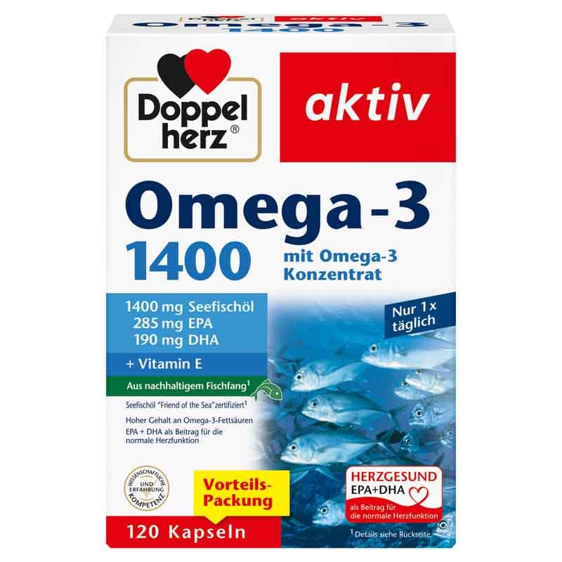 Doppelherz aktiv Omega-3 1400  120 St Kapseln