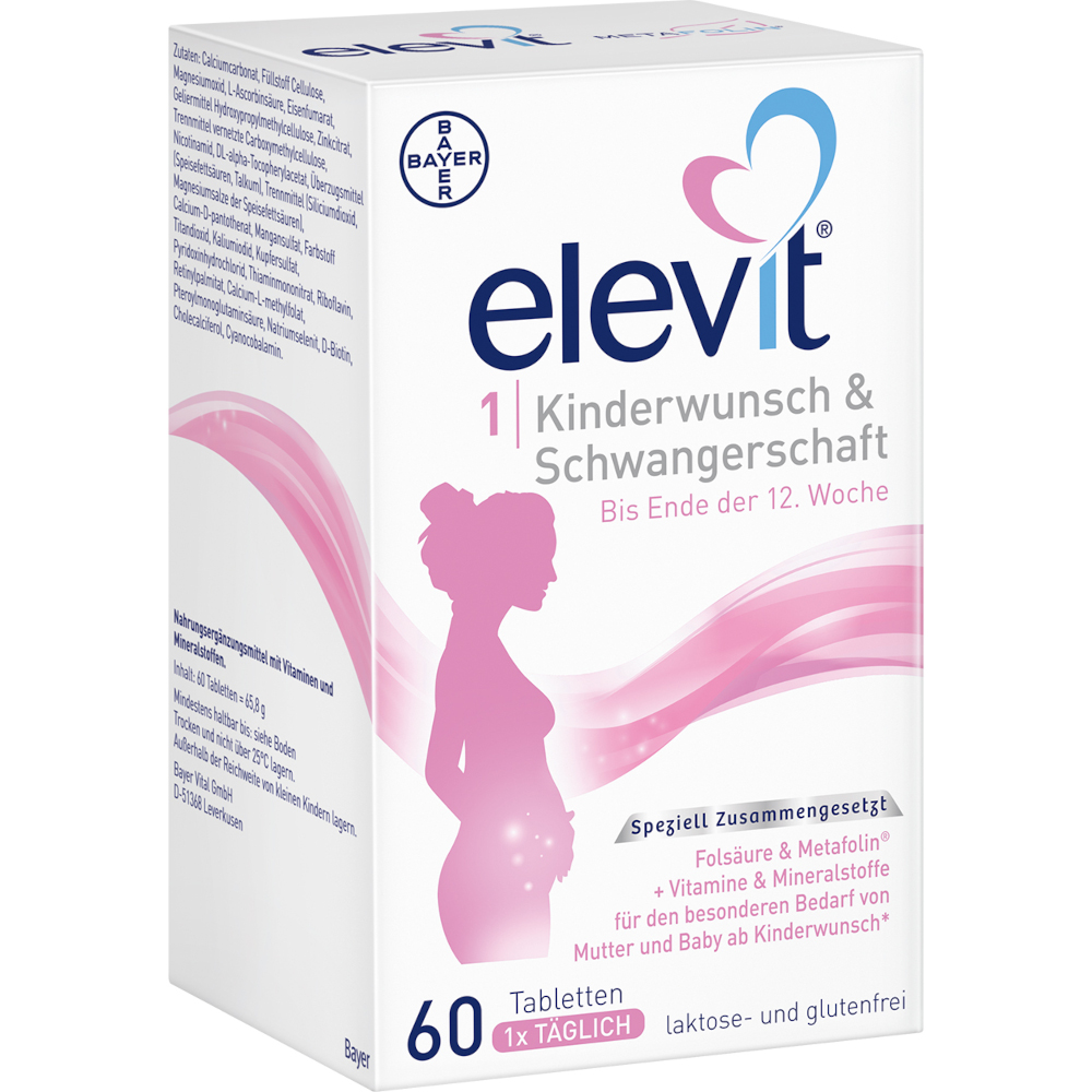 elevit 1 Kinderwunsch & Schwangerschaft 1X60 St Tabletten