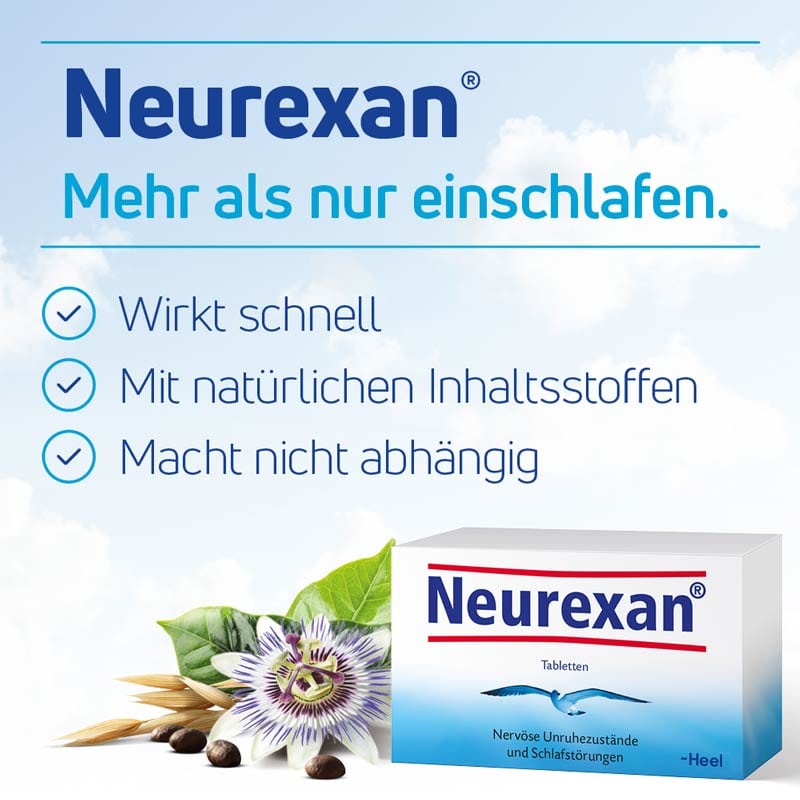 Neurexan bei Schlafstörungen und  nervösen Unruhezuständen 50 St Tabletten