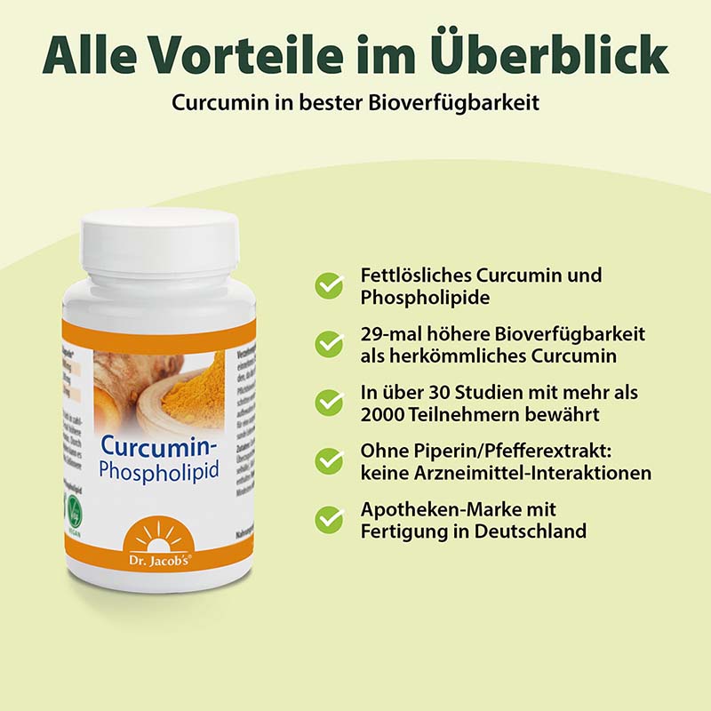 Dr. Jacob's Curcumin-Phospholipid aus Kurkuma-Extrakt