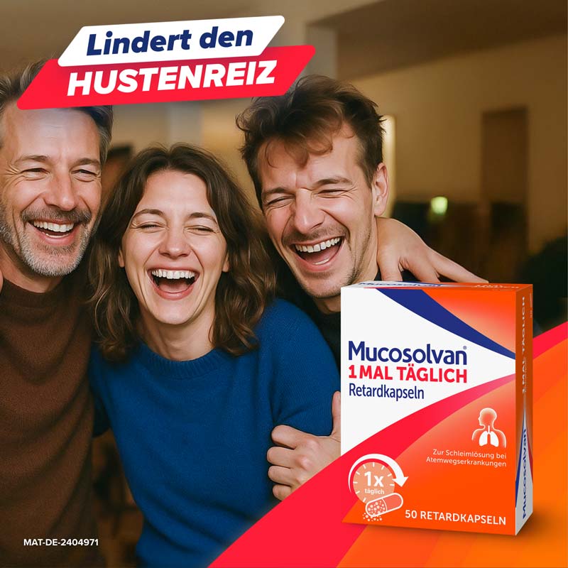 Mucosolvan 1MAL TÄGLICH Retardkapseln Schleimlöser  50 St Retard-Kapseln